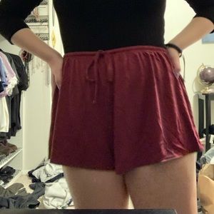 Maroon shorts
